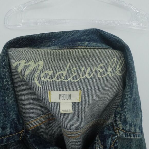 Madewell The Jean Jacket‎ Womens M Storm Cloud Wash Denim Classic 90s Y2K - Picture 11 of 13